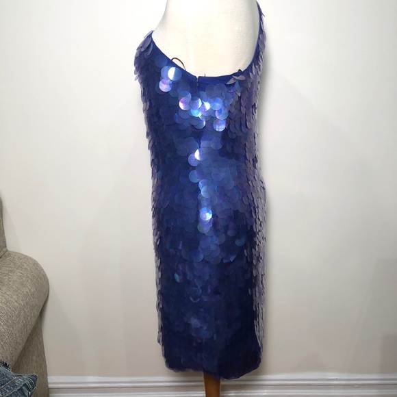 Adrianna Papell one shoulder disco dress - Picture 3 of 7